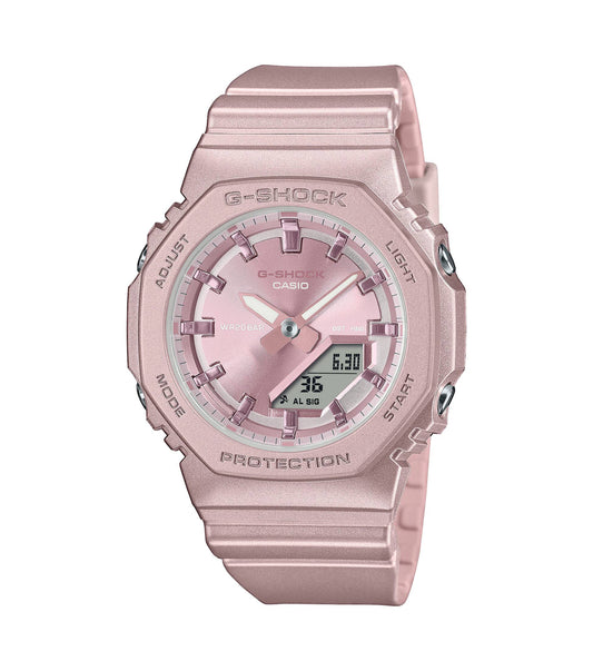 Women's G-Shock Watch with Pink Octagonal Case