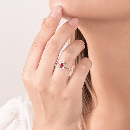 Anello Mirco Visconti con Rubino Naturale e Diamanti