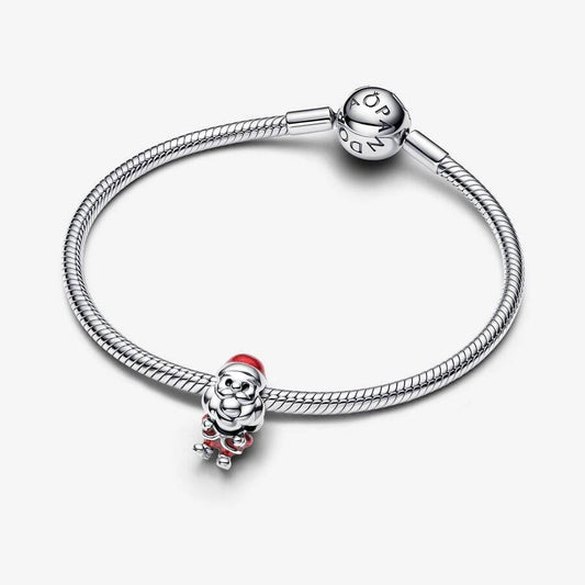 Charm Pandora de Papá Noel esmaltado