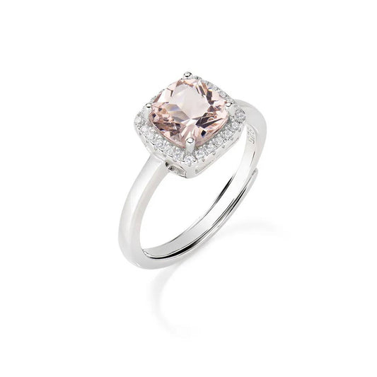 Anello Amen Lady Regolabile Con Morganite Taglio Radiant