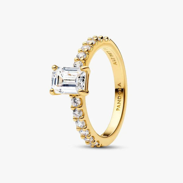 Anello Pandora Taglio Baguette Dorato 164506c01