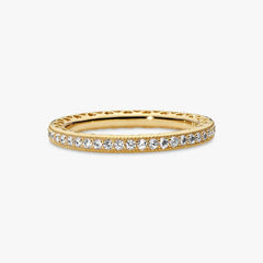 Pandora Sparkling Hearts Ring in Gold