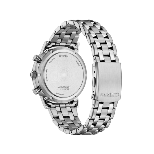 Citizen Men's Chrono OF Watch White with Blue Hands