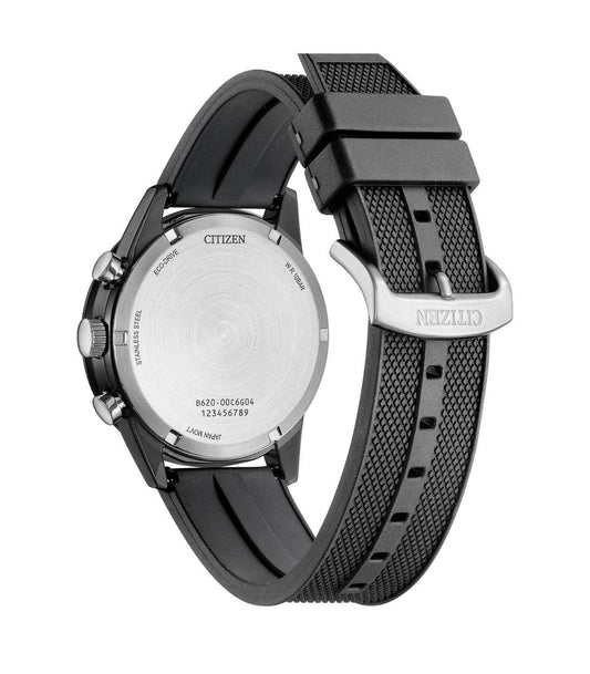 Citizen Men's Chronograph Watch Black Silicone Strap OF 2025