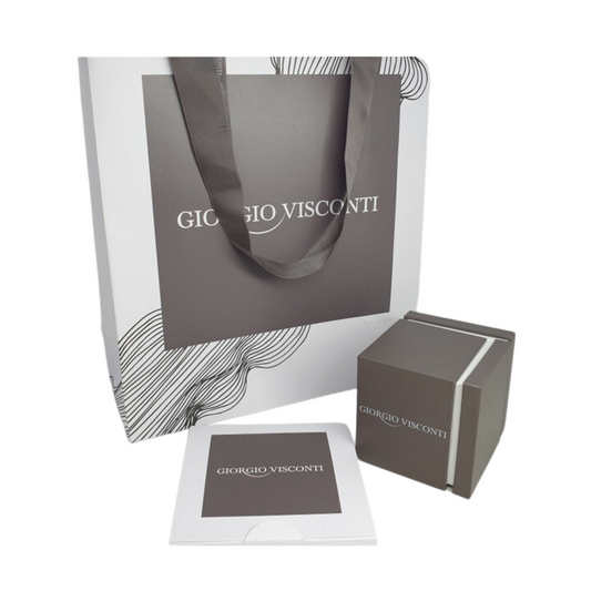 Giorgio Visconti Trilogy Ring in White Gold, 0.31 ct. Center, 0.48 ct. Side