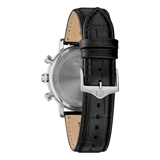 Orologio Bulova Chrono High Precision Quadrante Celeste con Cinturino Pelle