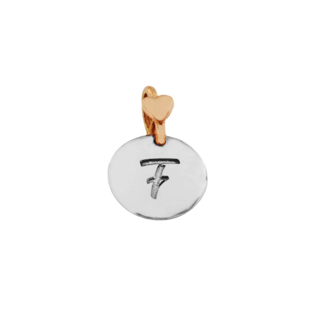 Dodo Mariani Initial Charm in Silver and 9K Yellow or Rose Gold