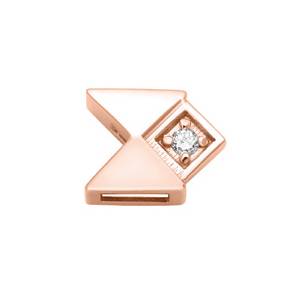Elements Geometries in Rose Gold and Diamonds 0.01 ct