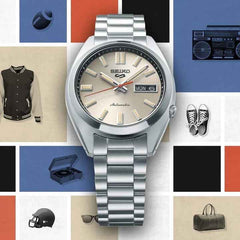 Orologio Seiko 5 Automatico con Quadrante Beige
