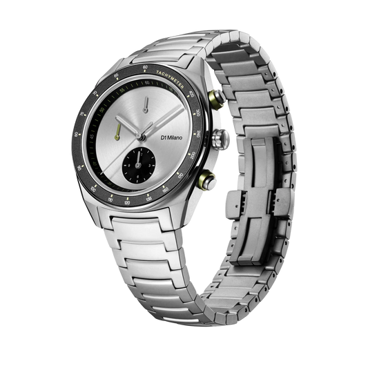 Orologio da Uomo D1 Milano Cronografo 40 mm Essential White