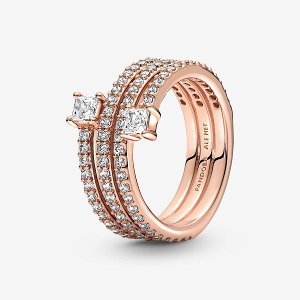 Anello Pandora Spirale Luminosa Rosè 180051C01