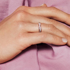 Pandora Twist of Fate Rose Ring