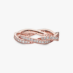 Pandora Twist of Fate Rose Ring