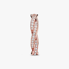 Pandora Twist of Fate Rose Ring