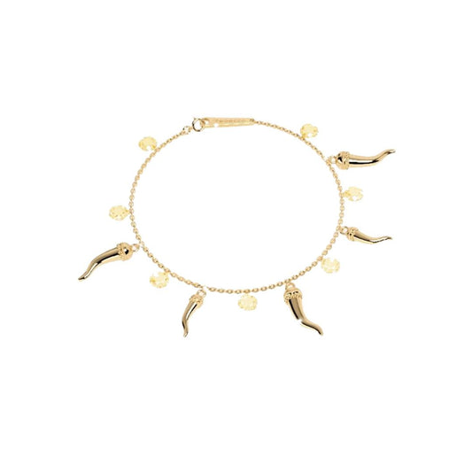 Bracciale Rebecca Lucciole Dorato con Cornini e Pietre Gialle