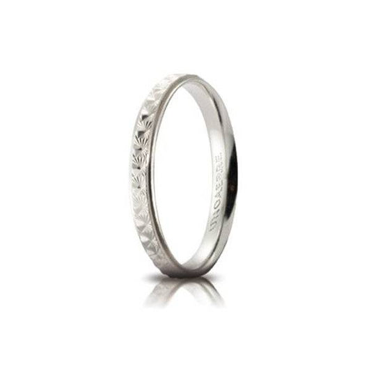 Unoaerre Mimosa 3mm White Gold Wedding Band