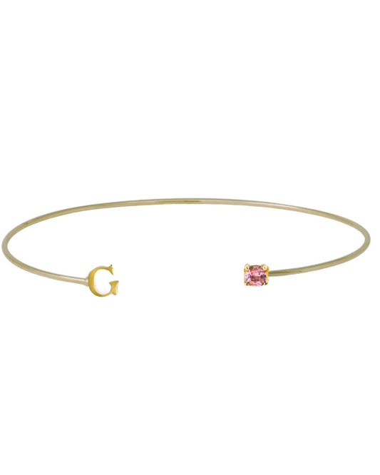 Pulsera Rígida Versari Letra Inicial G