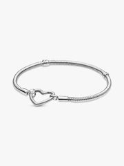 Bracciale Pandora Con Chiusura A Cuore Componibile