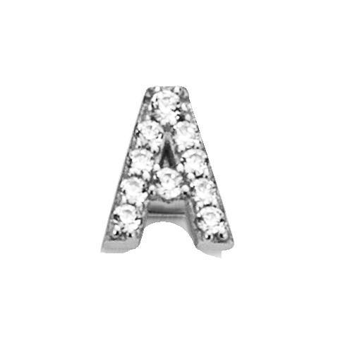 Charm Marcello Pane Alphabet - Letters Collection Argentate