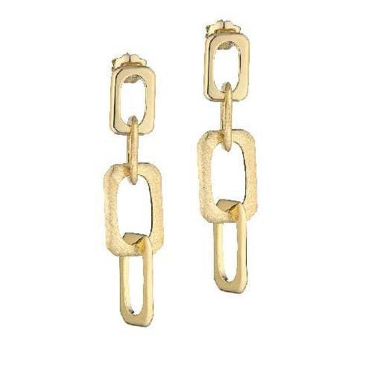 Marcello Pane Golden Pendant Earrings
