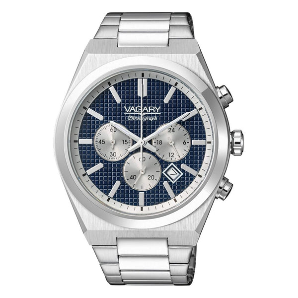 Reloj cronógrafo Vagary Timeless con esfera azul