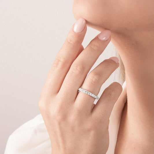 Anello Girodito Mirco Visconti in Oro Bianco e Diamanti