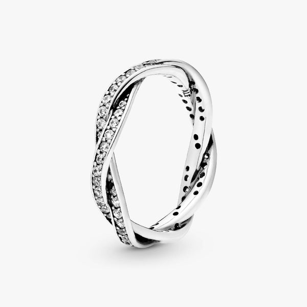 Anello Pandora Intreccio Del Destino Argentata 190892CZ