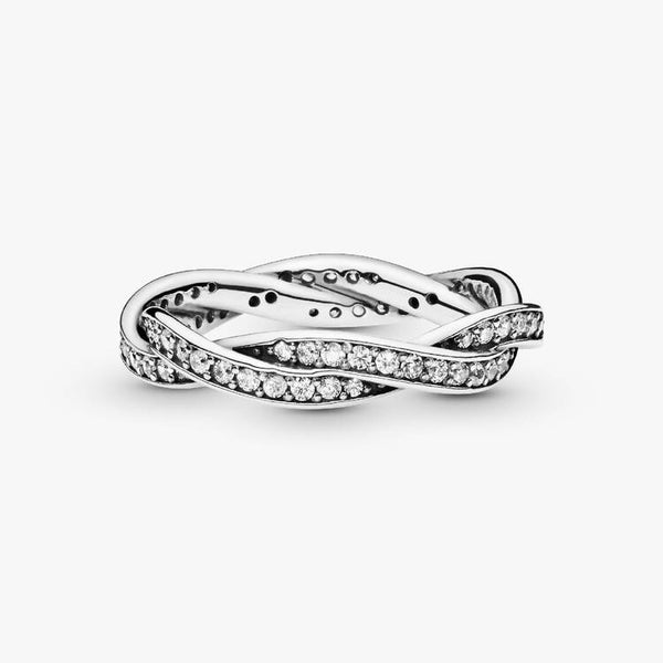 Anello Pandora Intreccio Del Destino Argentata 190892CZ