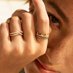 Pandora Silver Hearts Band Ring