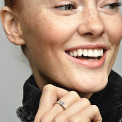 Pandora Solitaire Ring With Heart Stone
