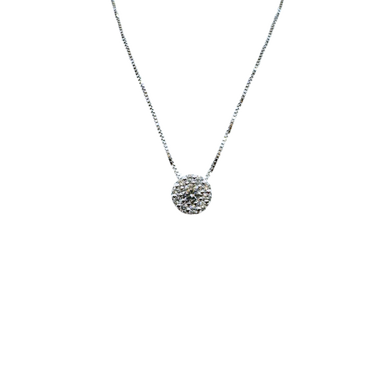 Collana in Oro Bianco Punto Luce Magic con Diamanti