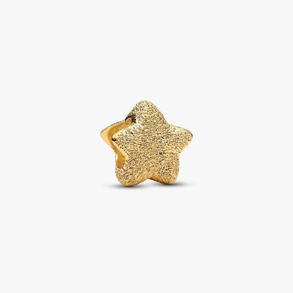 Mini Charm Pandora Stella Effetto Diamantato Finitura In Oro Giallo 764050C00