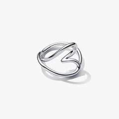 Pandora Heart Ring Sinuous Line Silver