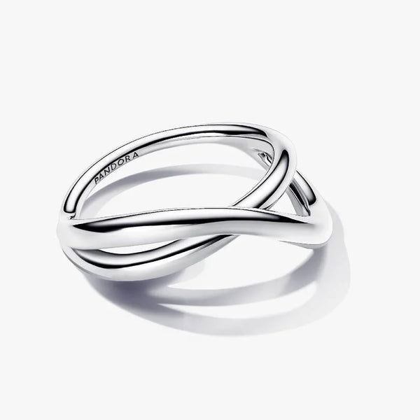 Anello Pandora Argentato Infinito Linea Sinuosa 193318C00