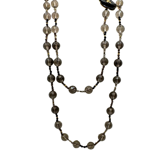 Collana Rajola Cecilia con Quarzo, Spinello Nero e Ematite