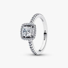Pandora Square and Pavé Light Point Ring
