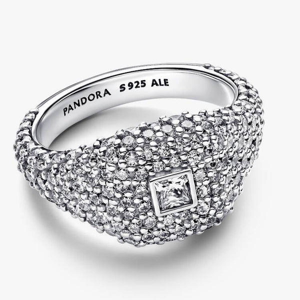 Pandora Cocktail Ring with White Zircon Pavé