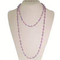 Collana Rajola Cecilia con Ametista, Tormalina, Fluorite e Ematite