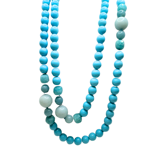 Collana Rajola Soleil Pasta Turchese e Amazzonite