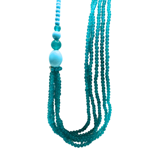 Collana Rajola Niagara Pasta Turchese e Giada