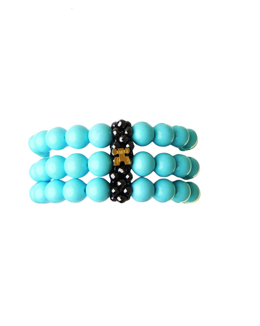 Bracciale Rajola Charlotte con Pasta Turchese ed Ematite