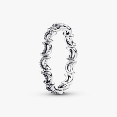 Pandora Bright Crescent Moon Ring
