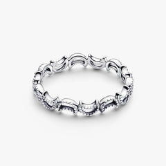 Pandora Bright Crescent Moon Ring