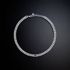 Collana Chiara Ferragni Bossy Chain con Zircone Blu