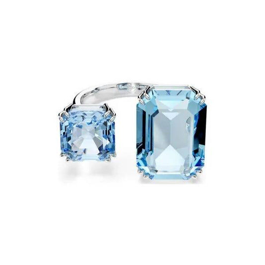 Anello Swarovski Millenia Taglio Ottagonale Blu