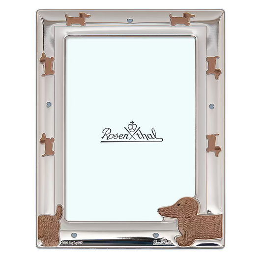 Marco de bebé perro salchicha Rosenthal de 9 x 13