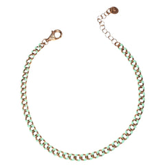 Marcello Pane Small Groumette Bracelet with Enamel