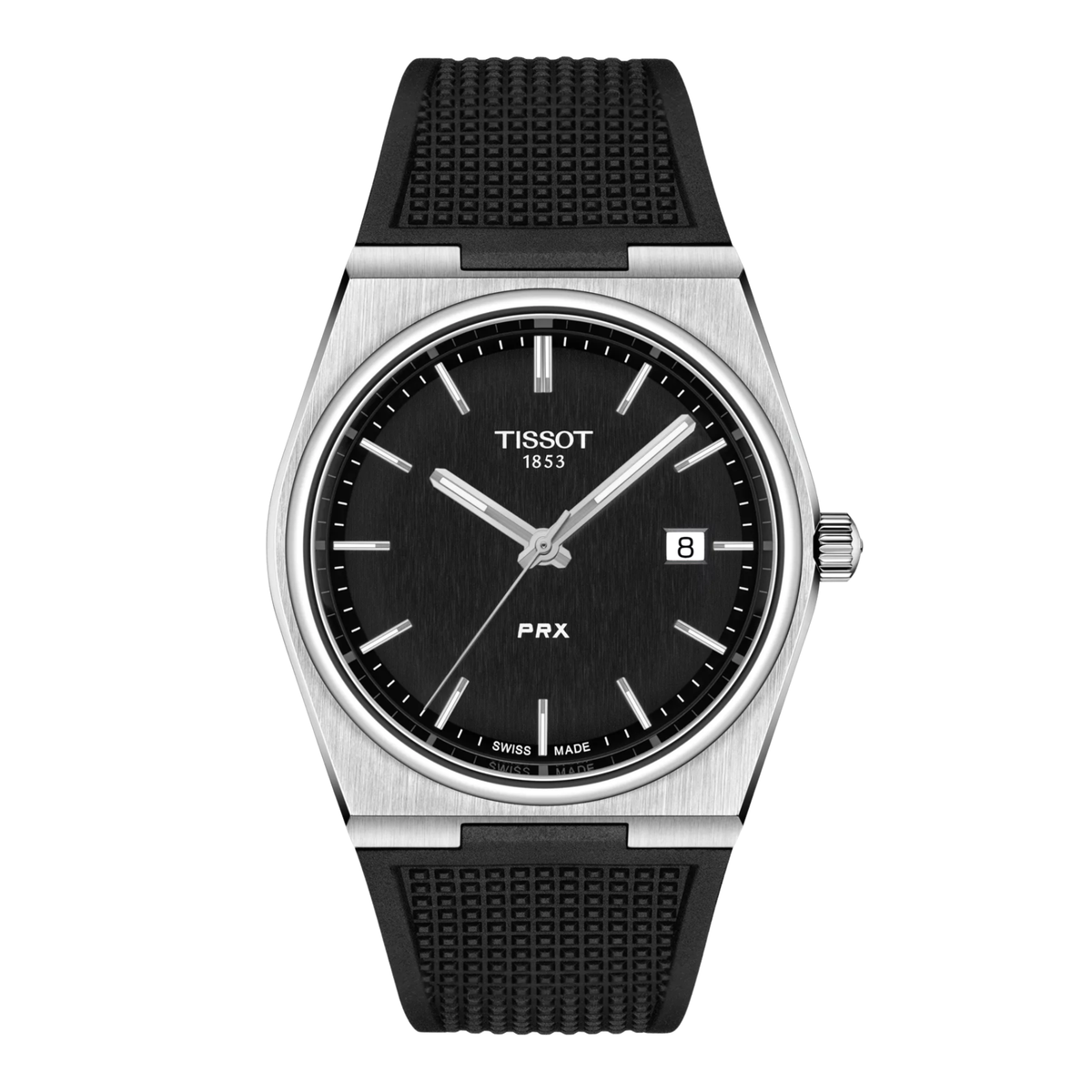 Tissot PRX con Quadrante Nero e Cinturino Nero T1374101705100