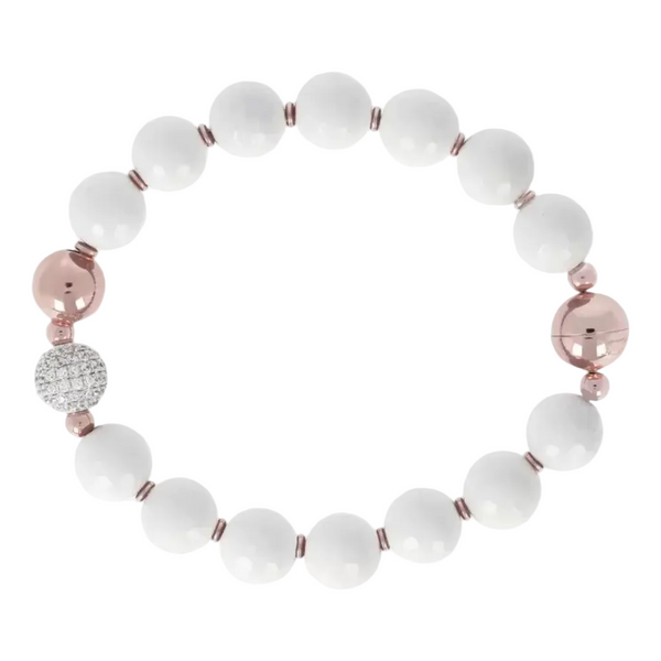 Bronzallure Bracelet with Natural Stone and Zircons
