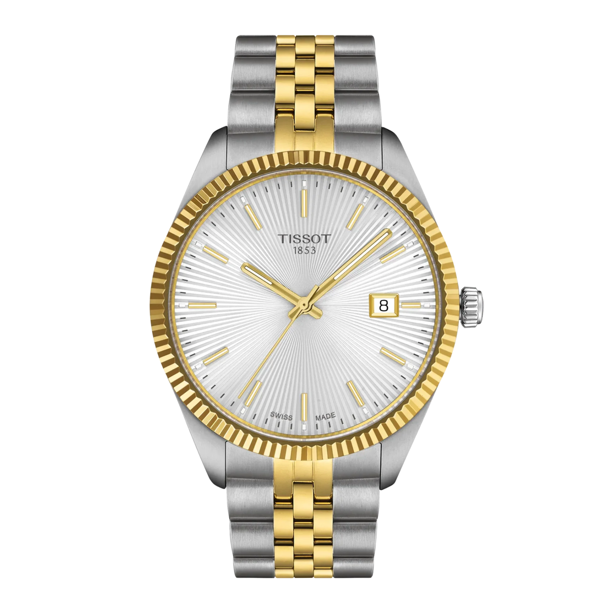 Orologio Tissot Ballade da Uomo Bicolore con Quadrante Bianco T1564102203100